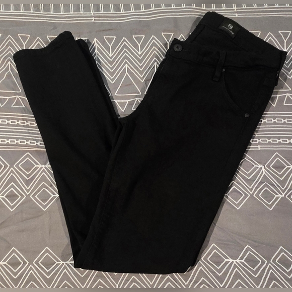 AG Adriano Goldschmied Maternity Prima Cigarette Leg Black Jeans Size 26 - Picture 1 of 12